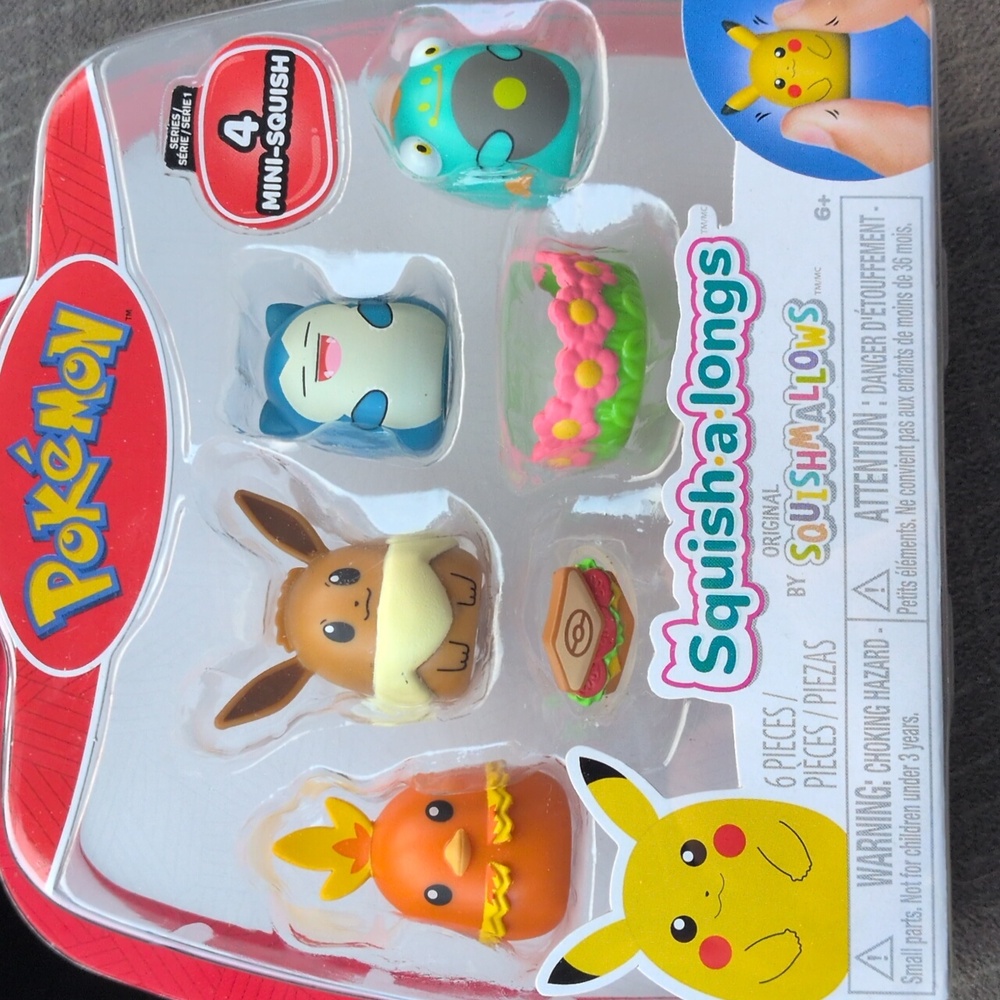 POKEMON Squish-a-longs Mini Squish Set figurines